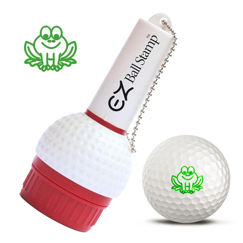 ProMarking EZBallStamp Golf Ball Stamp Marker (Green Frog) - Image 1